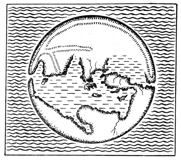 Вид Земли по представлениям Гомера и Гесиода.