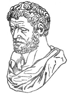 Греческий философ Демокрит.