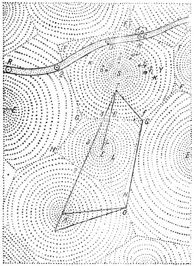 Декартова диаграмма вихрей вокруг Солнца и звезд.